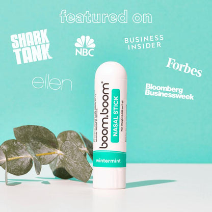 Nasal Stick Vapor Flow Technology | Better Breathing + Natural Focus | Cool Refreshing Sensation | Premium Essential Oils + Menthol Inhaler